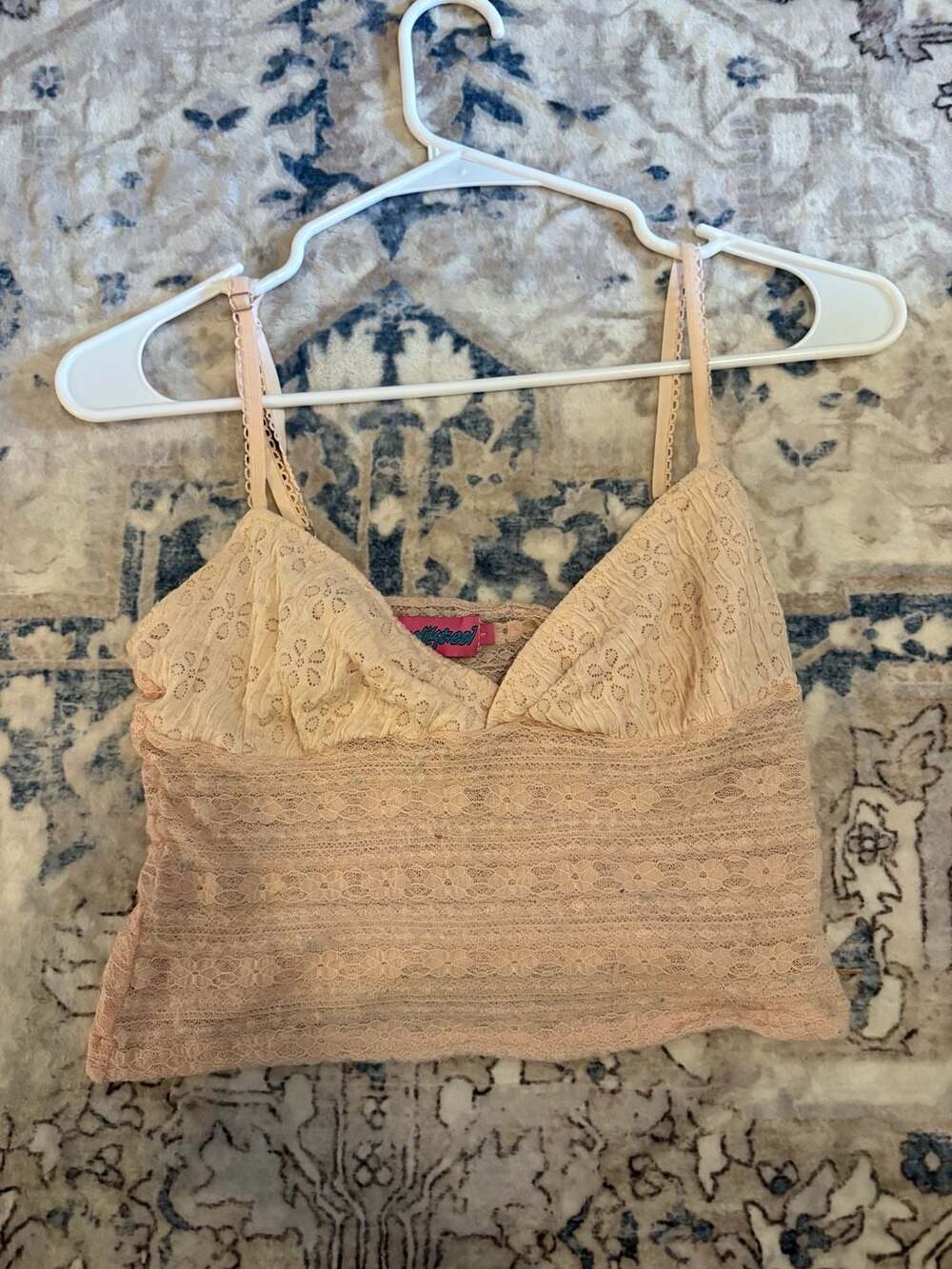 Edikted Pink Lace Tank Top Size XS Coquette Camisole
